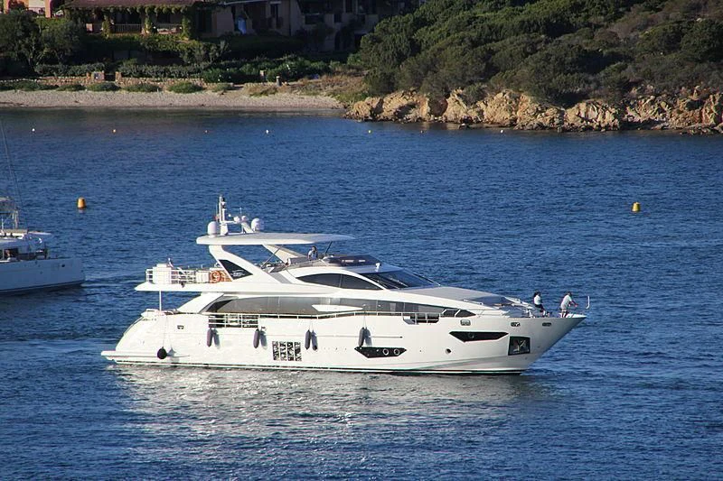 a boat on the water aboard MR. FRANCISCO Yacht for Sale