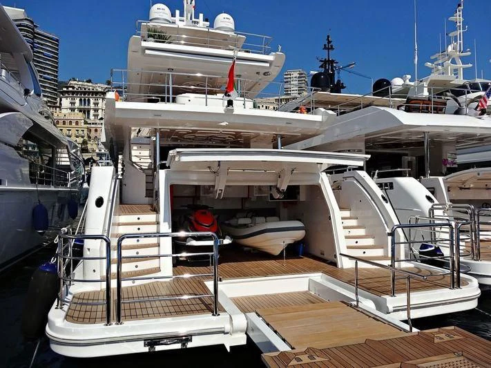 a boat docked at a port aboard ALINA MARIA II Yacht for Sale