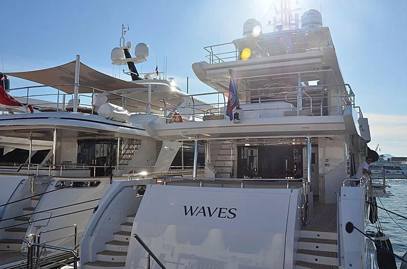 a boat on the water aboard ALINA MARIA II Yacht for Sale