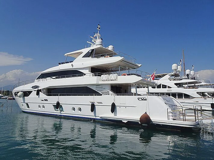 a large white yacht aboard ALINA MARIA II Yacht for Sale
