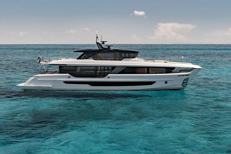 a boat in the water aboard CHARISMA Yacht for Sale