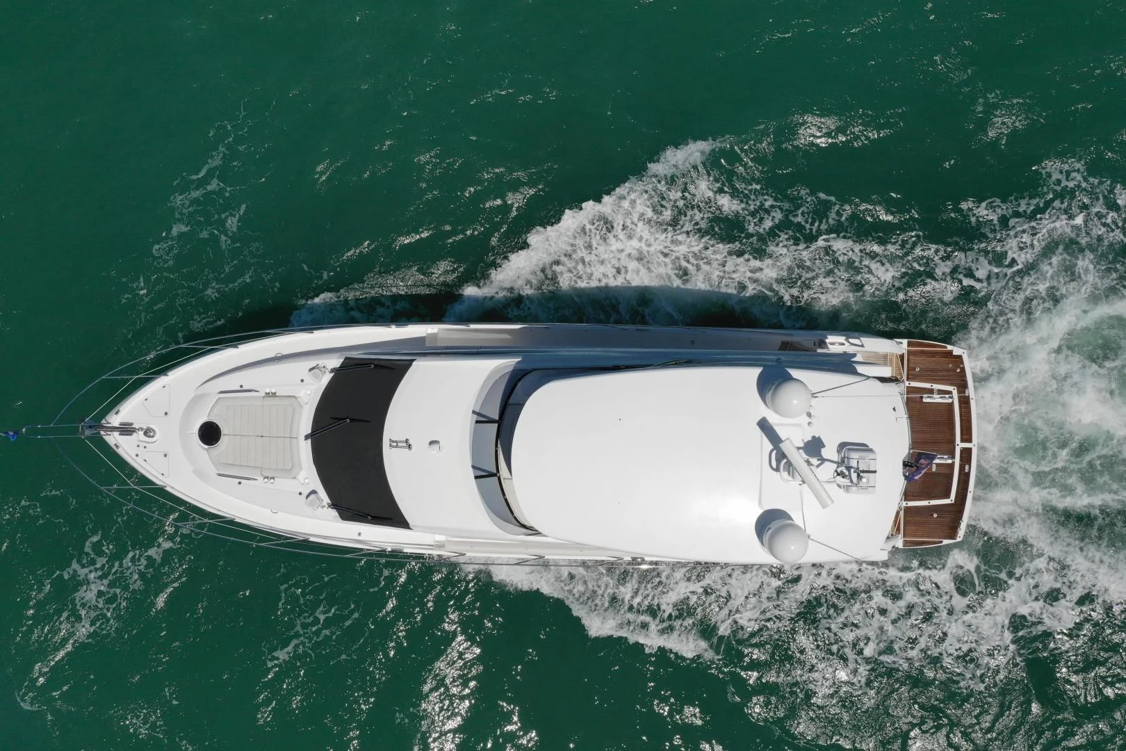 a space ship in the water aboard LIQUIDITY Yacht for Sale