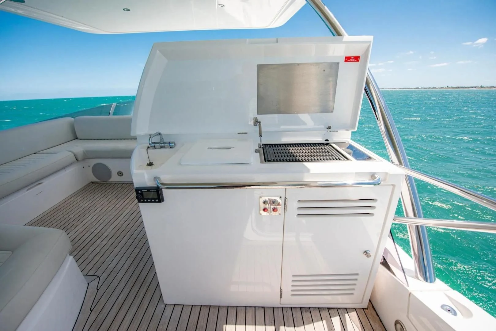 a boat on the water aboard LIQUIDITY Yacht for Sale
