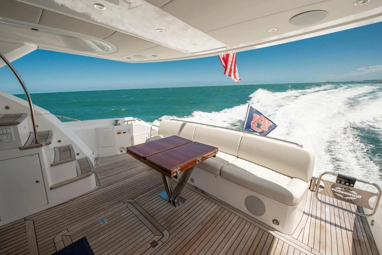 a deck on a ship aboard LIQUIDITY Yacht for Sale
