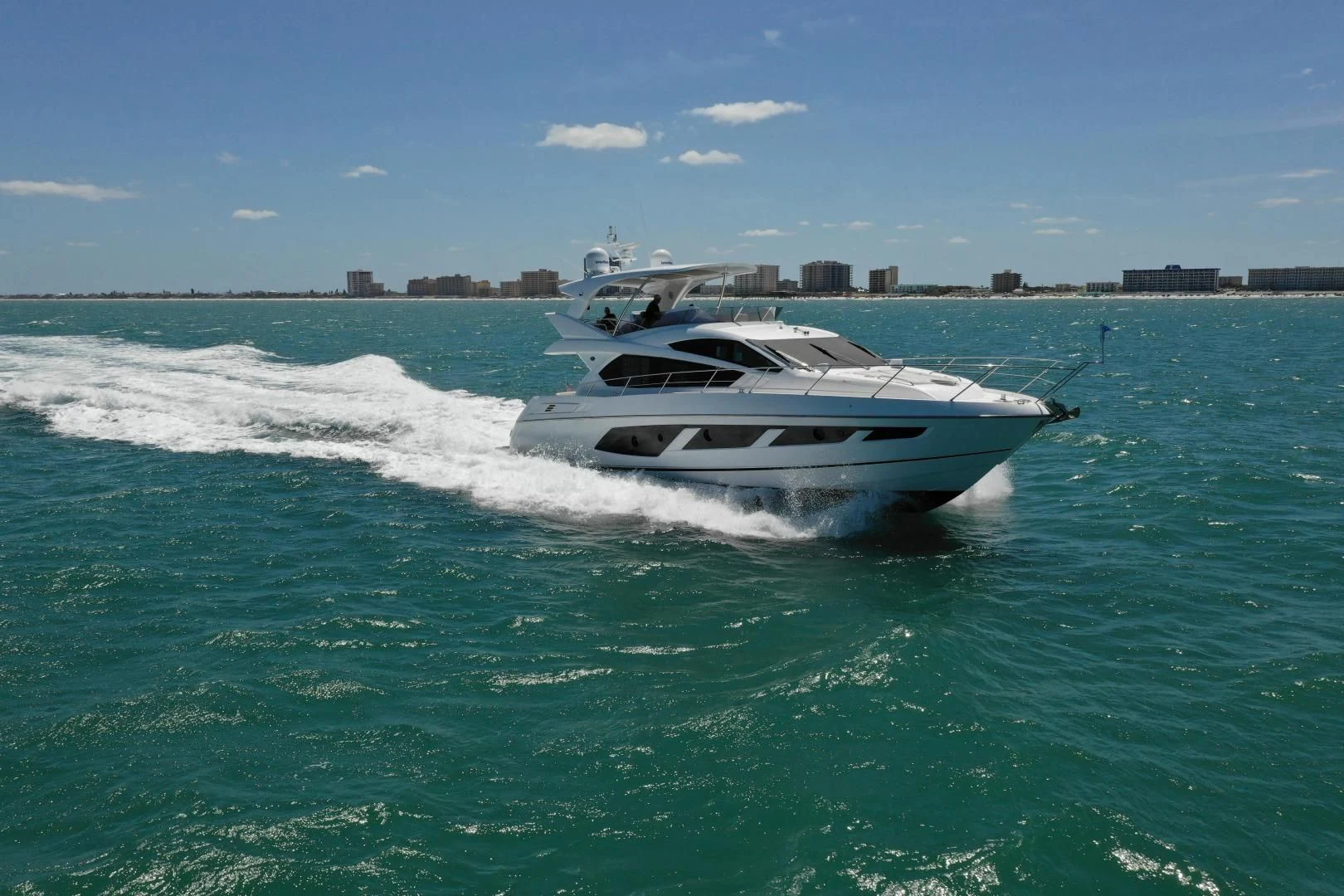 a boat on the water aboard LIQUIDITY Yacht for Sale