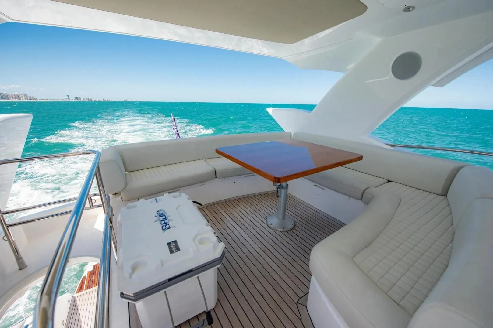 a boat on the water aboard LIQUIDITY Yacht for Sale