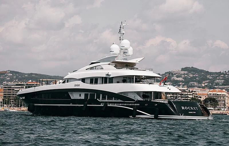 a boat on the water aboard ROCKET Yacht for Sale