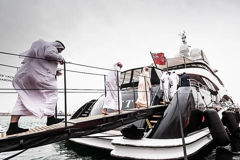 a group of people on a boat aboard ROCKET Yacht for Sale