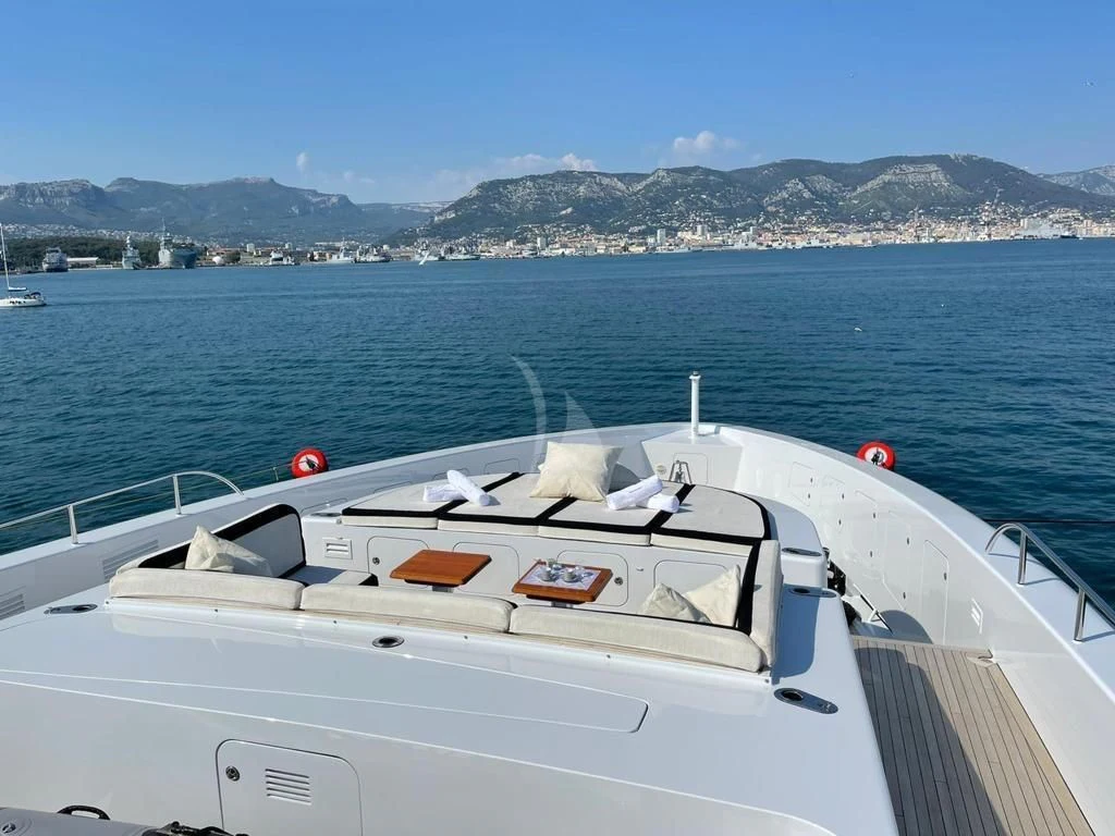a boat on the water aboard ROCKET Yacht for Sale