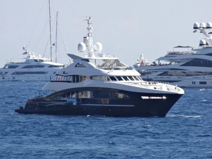 a group of boats in the water aboard ROCKET Yacht for Sale