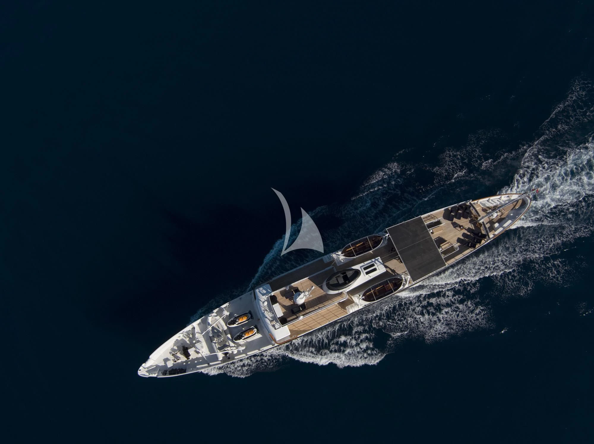 a satellite in space aboard DIONEA Yacht for Sale