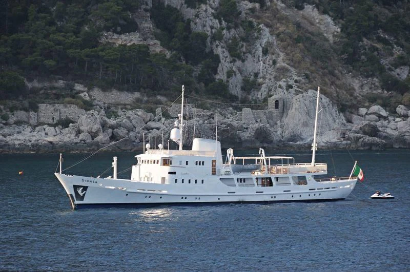 a boat on the water aboard DIONEA Yacht for Sale