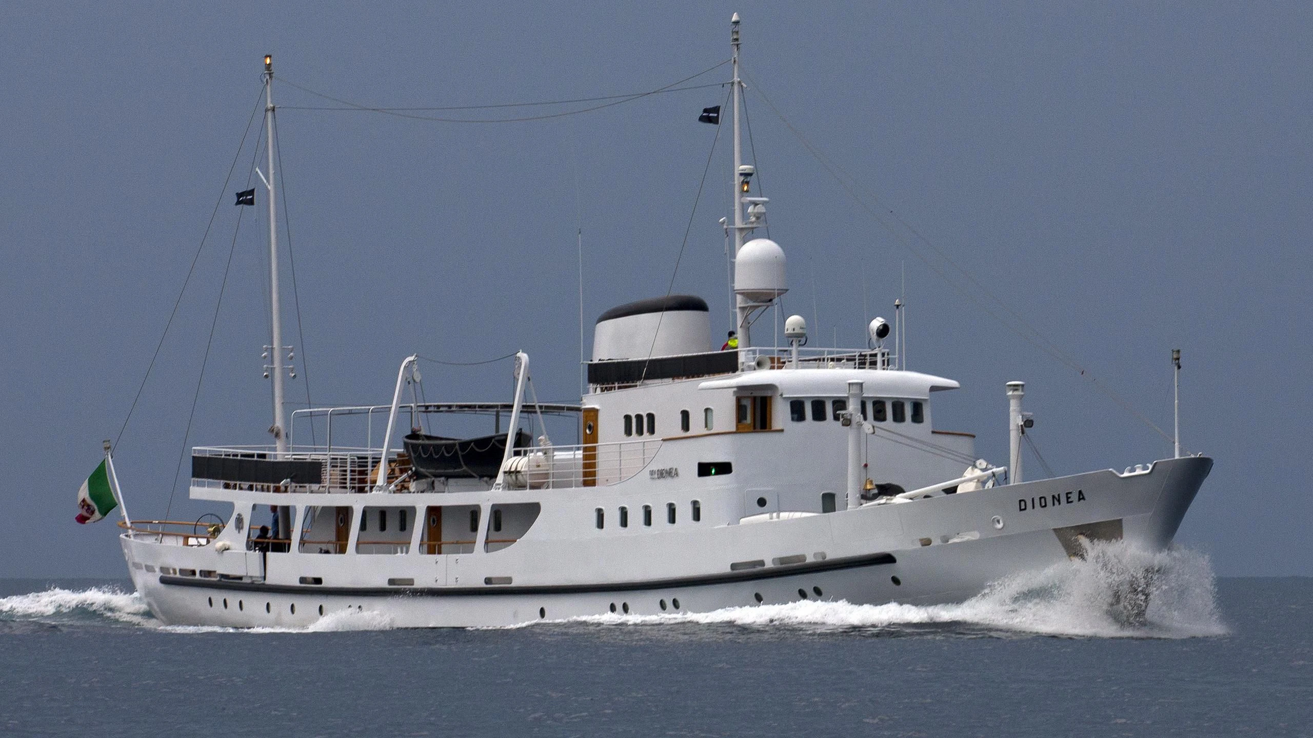 a boat on the water aboard DIONEA Yacht for Sale