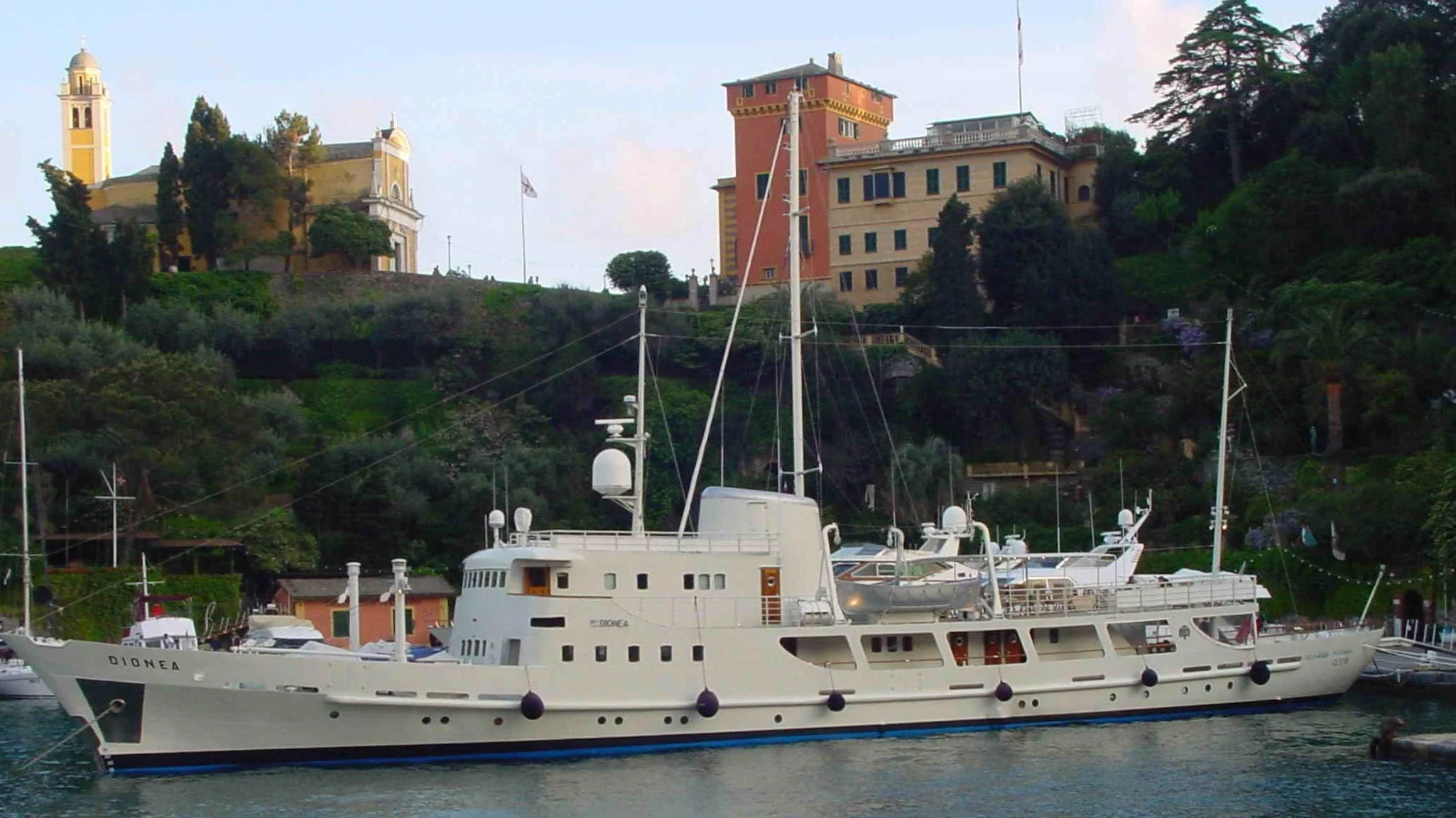 a boat in the water aboard DIONEA Yacht for Sale