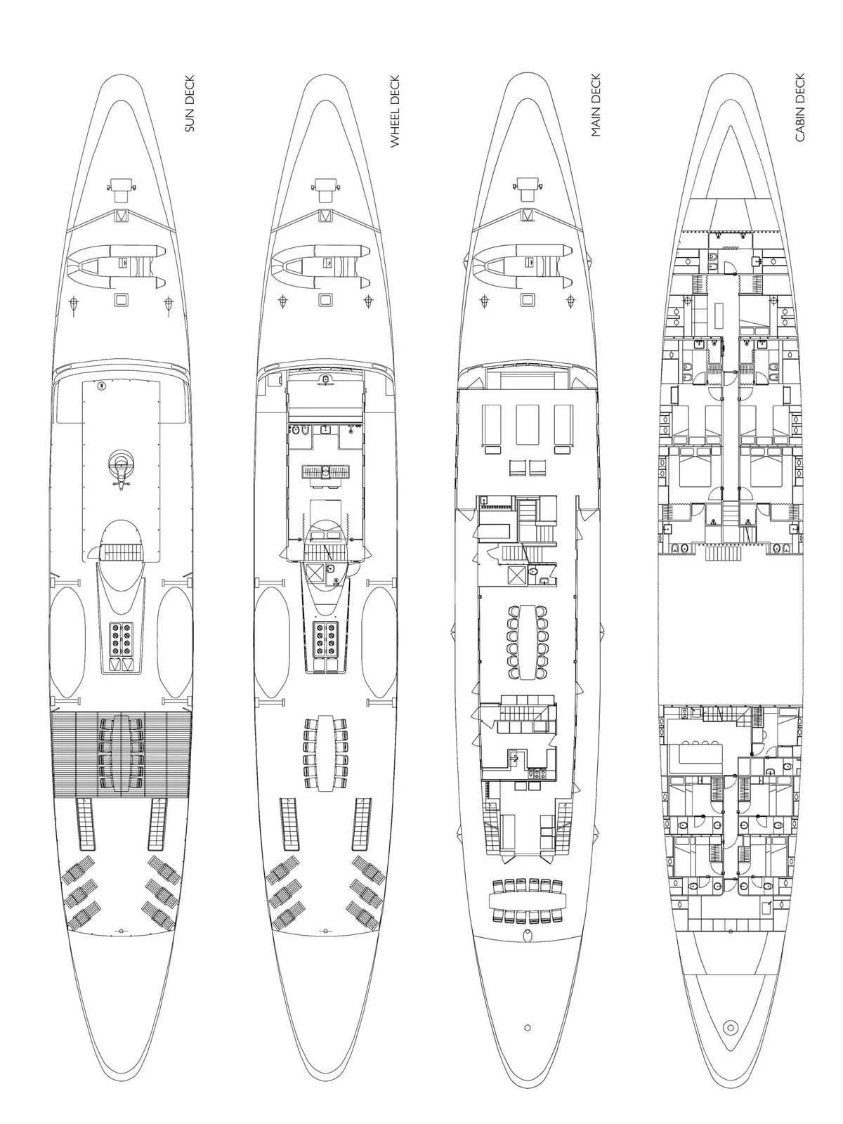 diagram aboard DIONEA Yacht for Sale