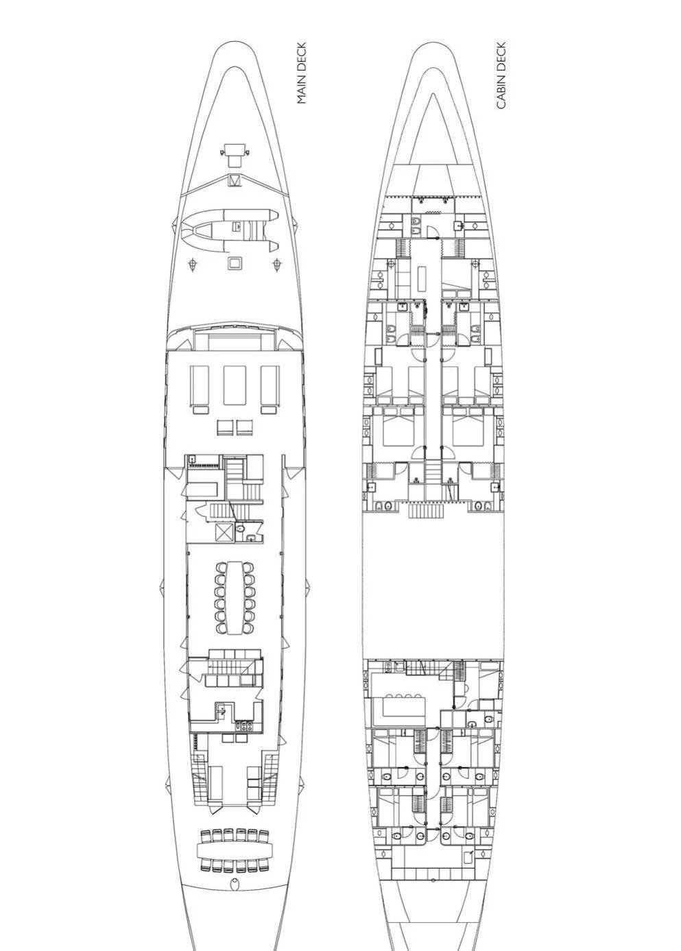 diagram aboard DIONEA Yacht for Sale