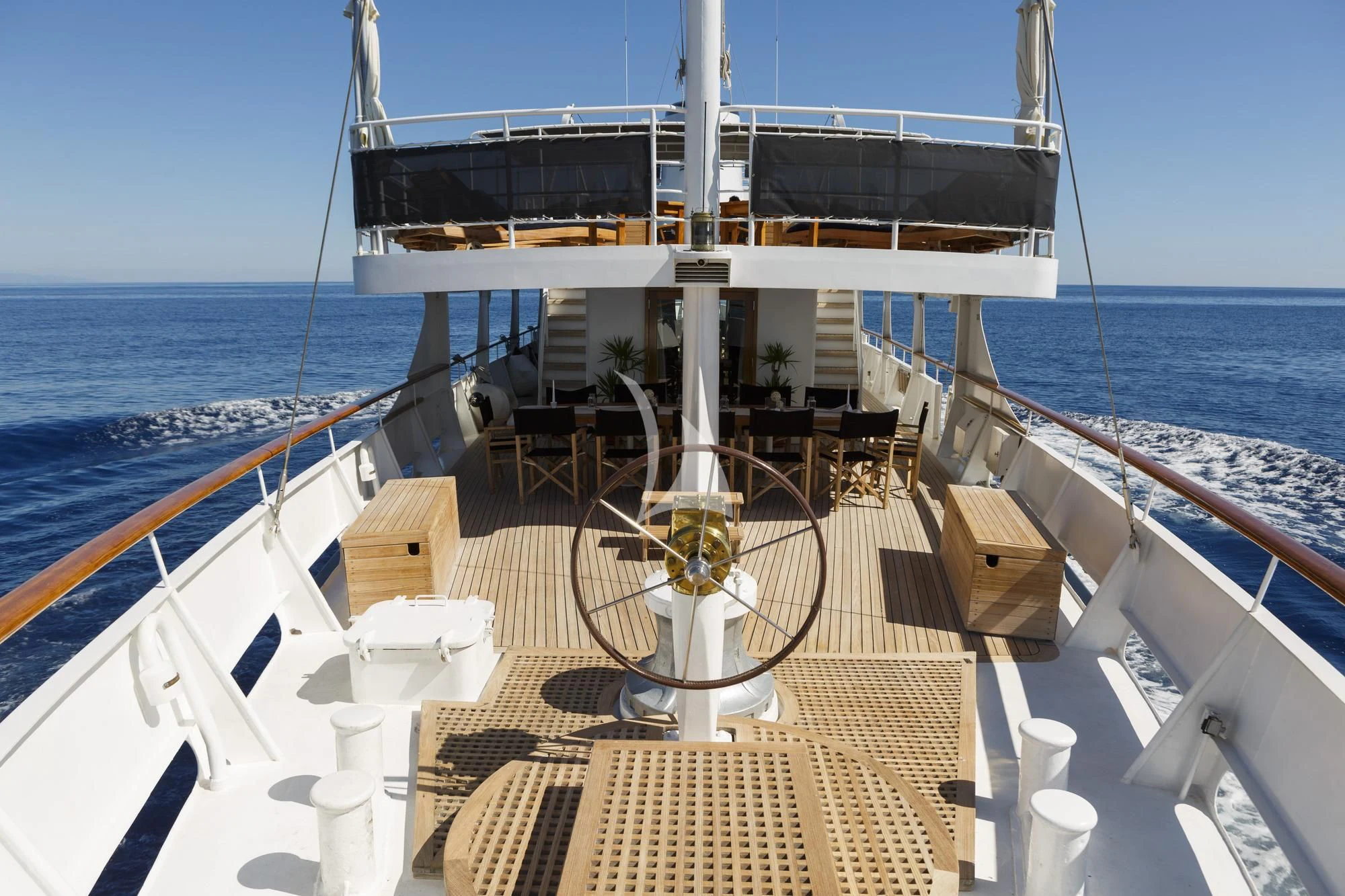 a boat on the water aboard DIONEA Yacht for Sale