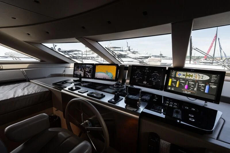 inside of a plane aboard ELA & SEA Yacht for Sale