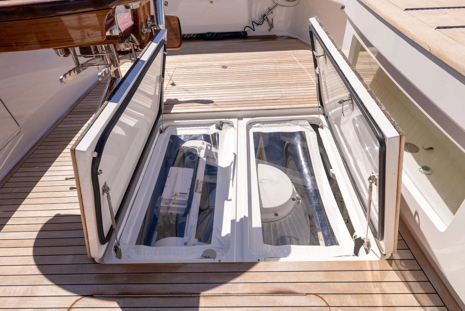 a close-up of a machine aboard AFTER MIDNIGHT Yacht for Sale