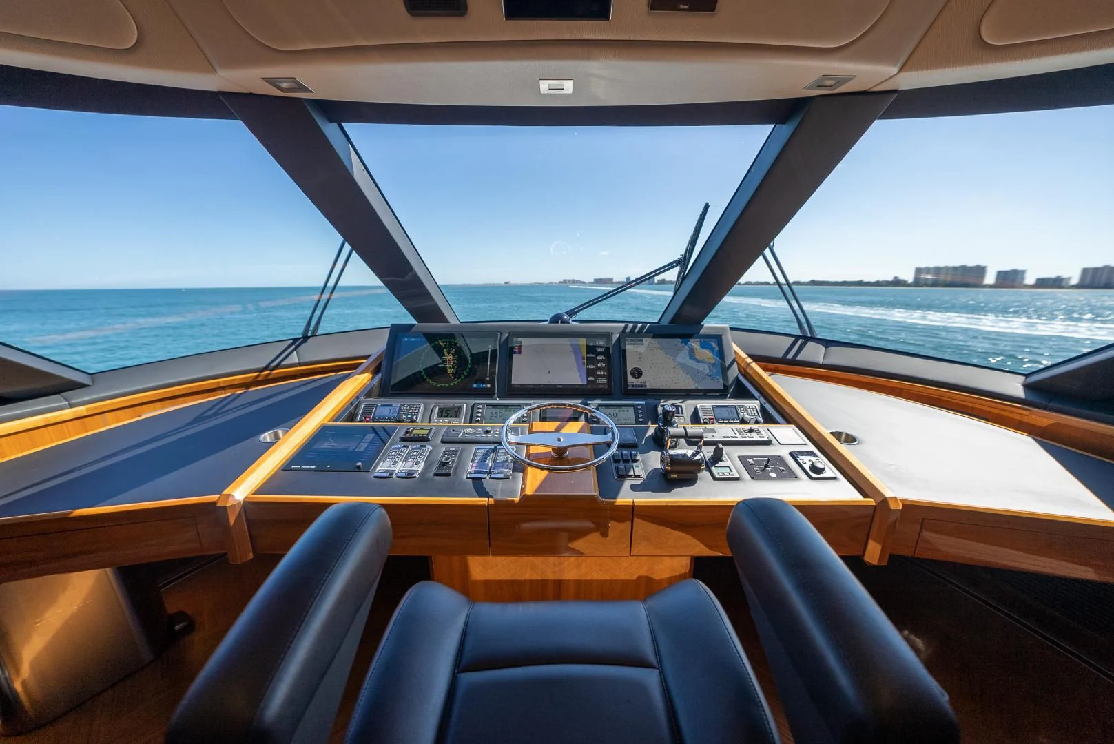 inside of a boat aboard AFTER MIDNIGHT Yacht for Sale