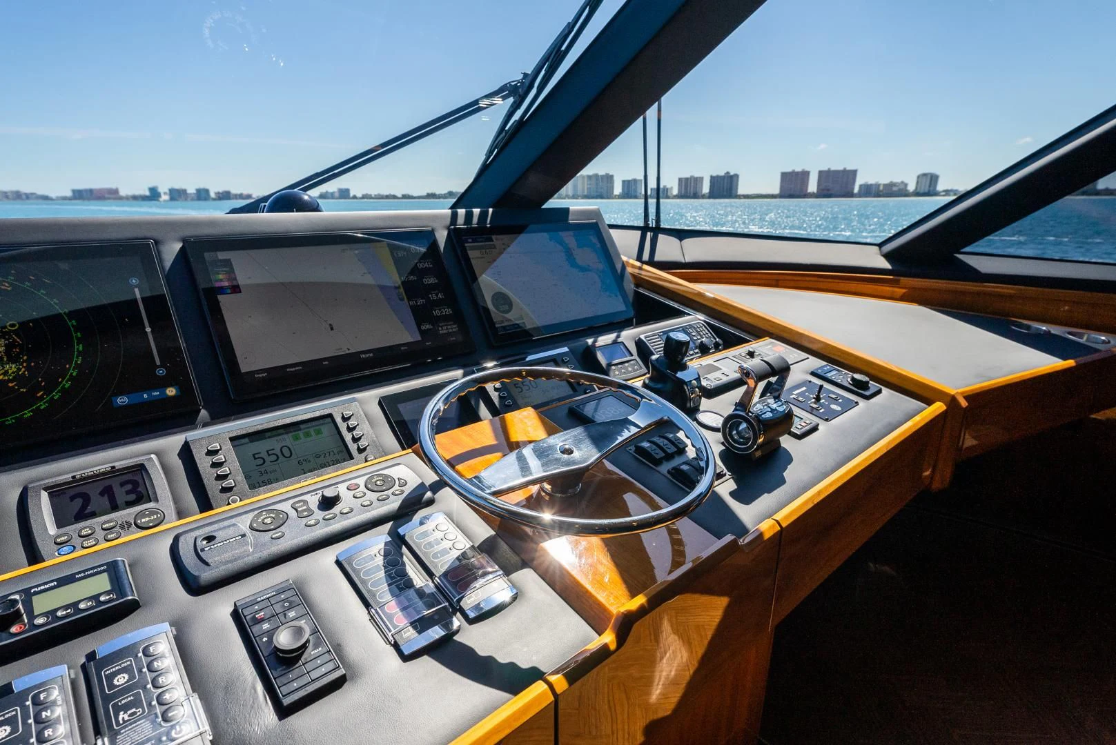 the cockpit of a plane aboard AFTER MIDNIGHT Yacht for Sale