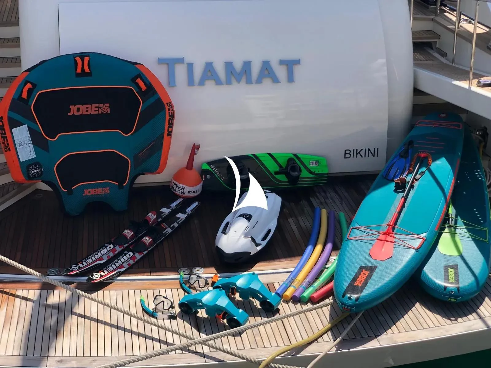diagram aboard TIAMAT Yacht for Sale