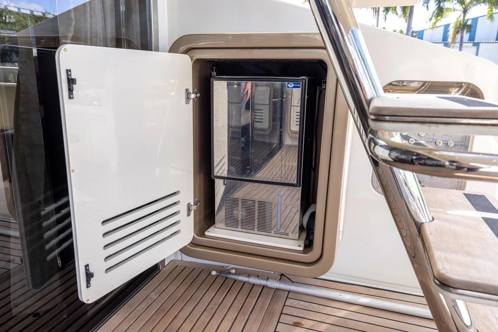 a couple of silver rectangular objects aboard MEANT TO BE Yacht for Sale