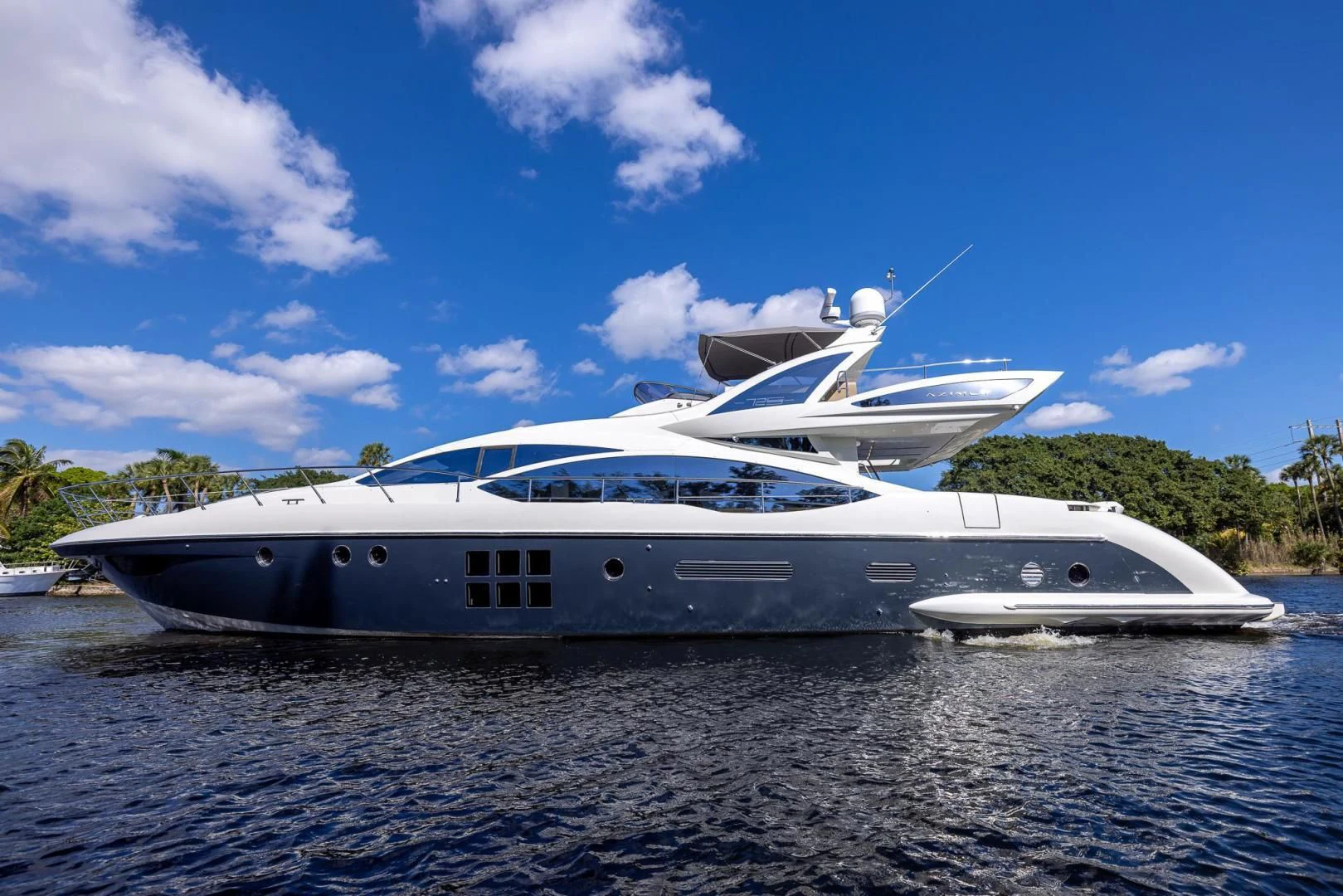 a boat on the water aboard MEANT TO BE Yacht for Sale