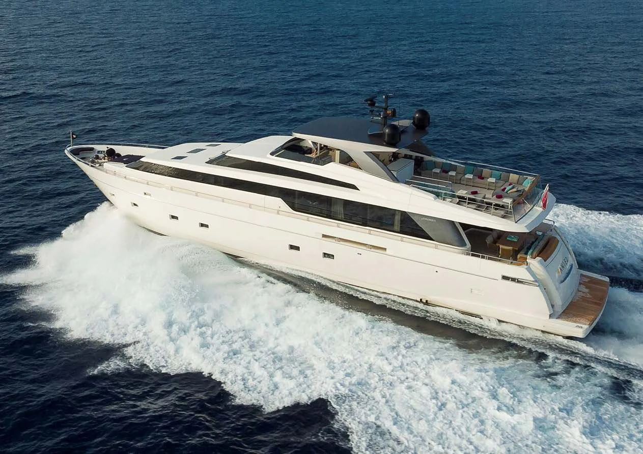 a boat on the water aboard MUSHA Yacht for Sale
