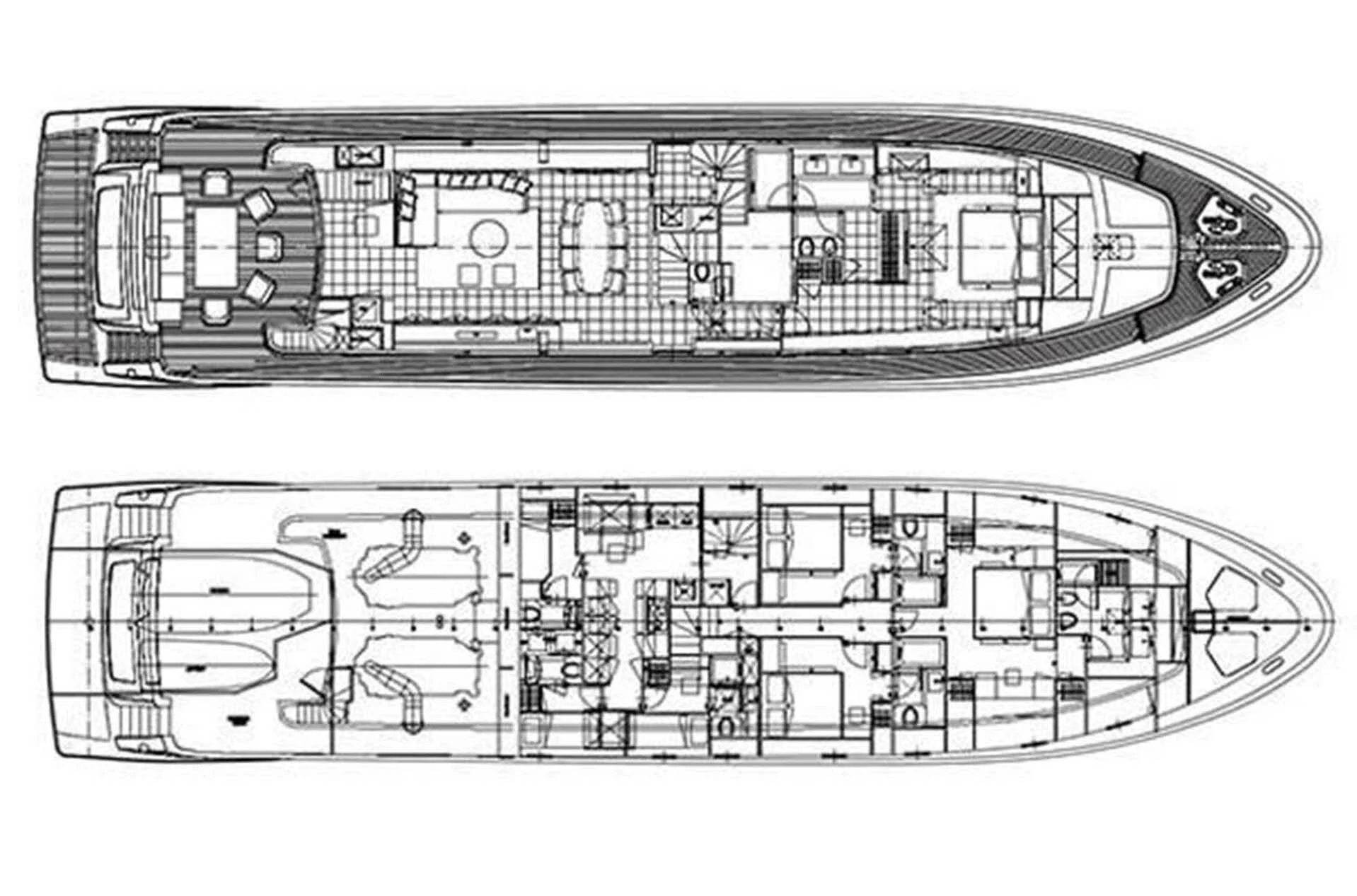 diagram, engineering drawing aboard MUSHA Yacht for Sale