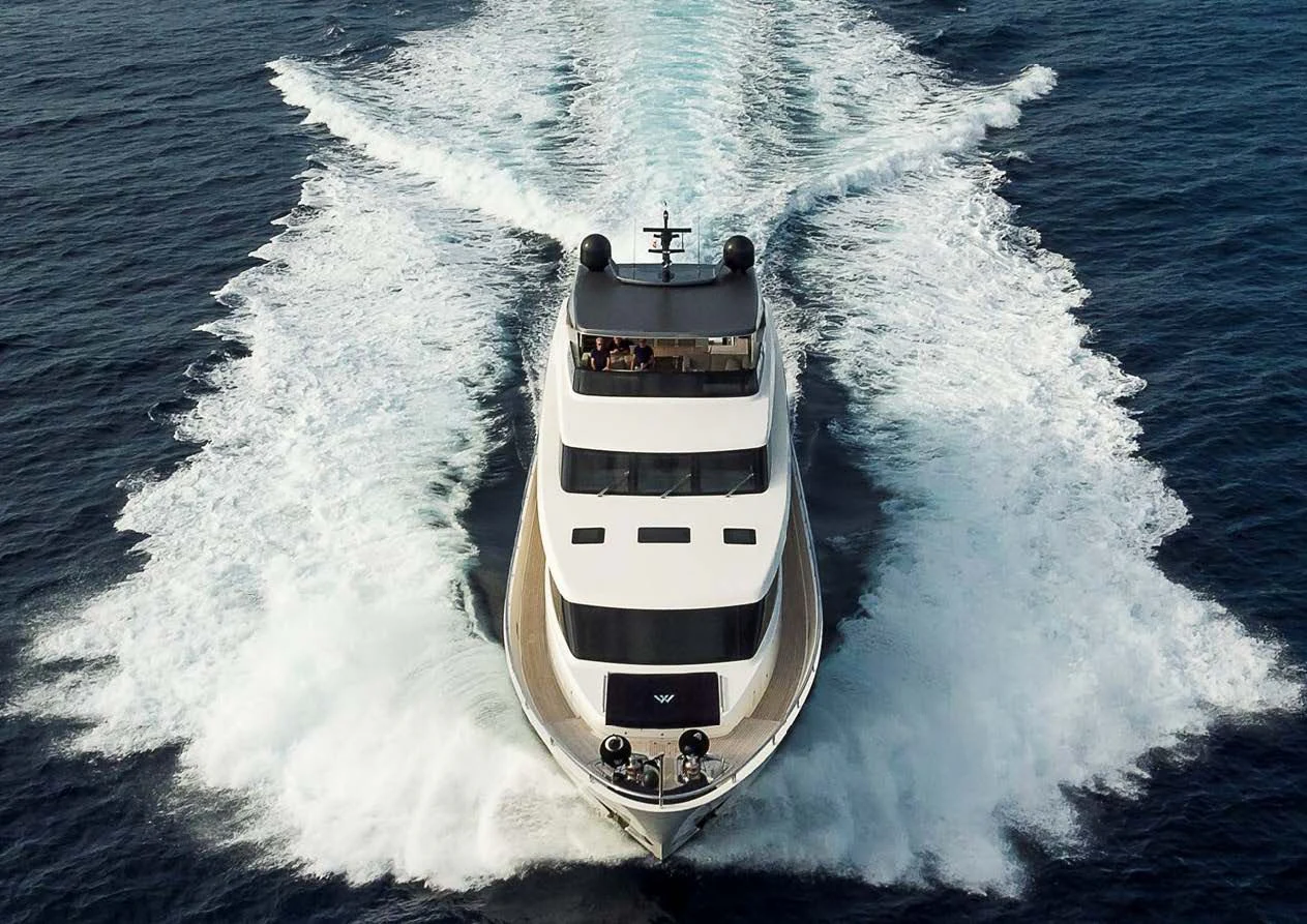 a boat on the water aboard MUSHA Yacht for Sale