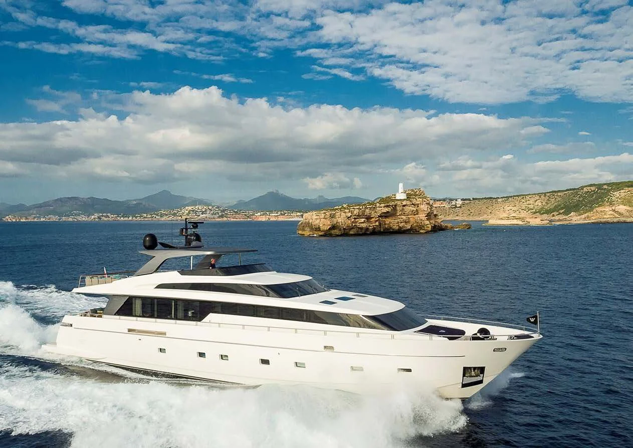 a boat on the water aboard MUSHA Yacht for Sale