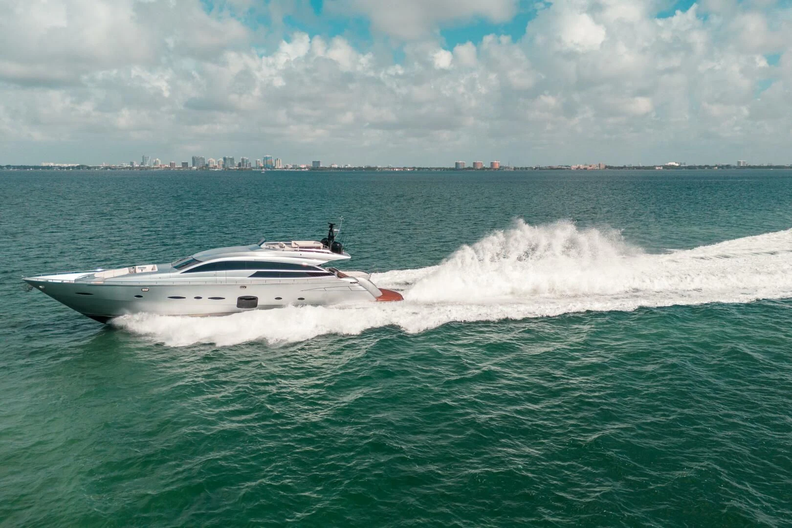 a boat in the water aboard CERSEI Yacht for Sale