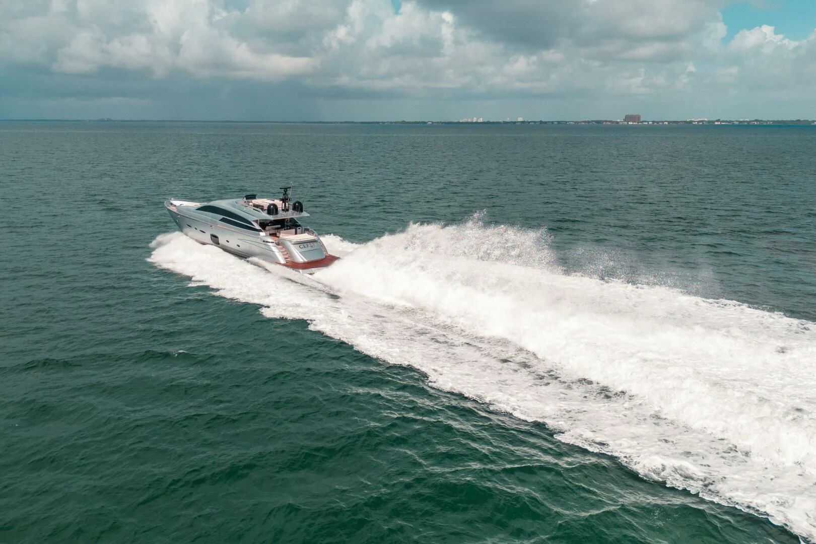 a boat on the water aboard CERSEI Yacht for Sale