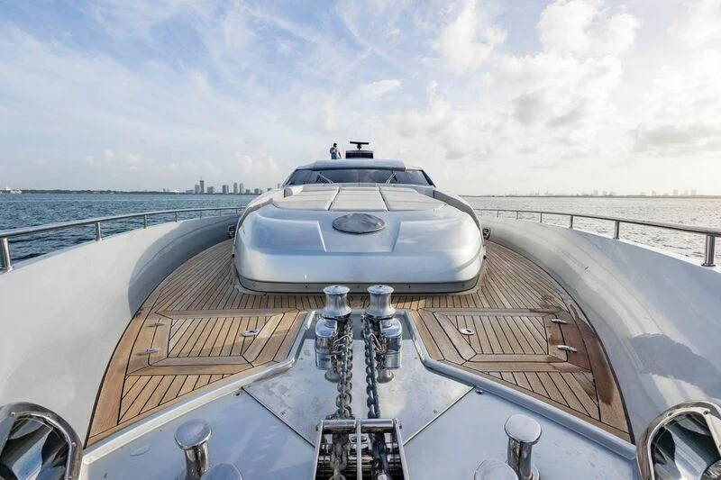 a boat on a ship aboard CERSEI Yacht for Sale