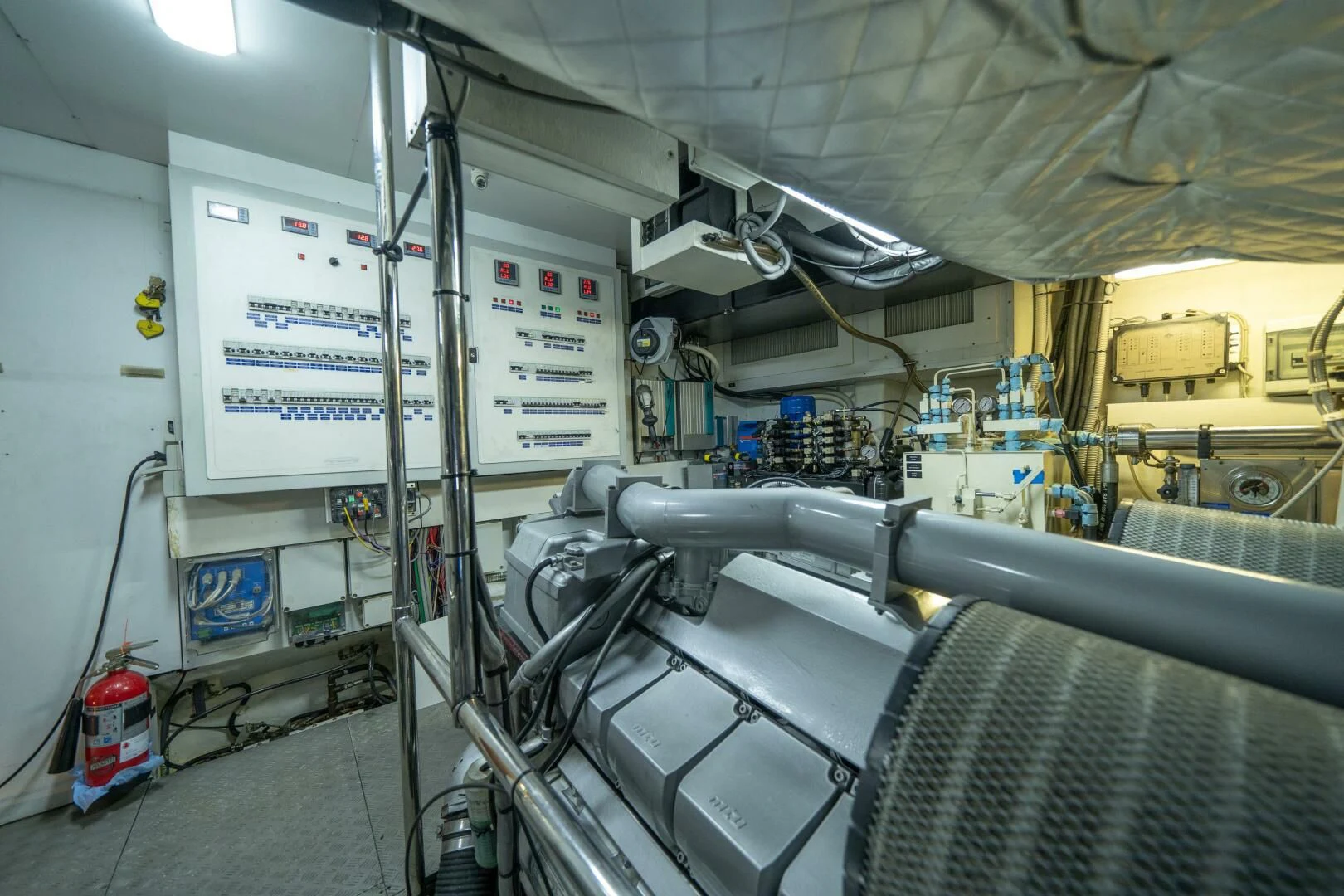 a room with machinery and equipment aboard CERSEI Yacht for Sale