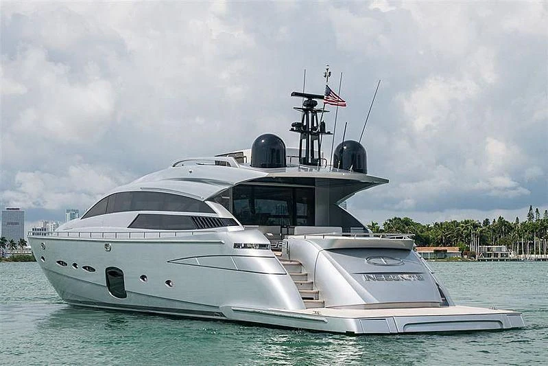 a large white yacht aboard CERSEI Yacht for Sale