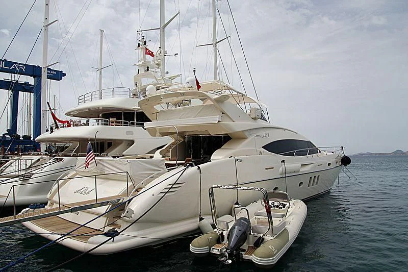 a boat on the water aboard ADA Yacht for Sale