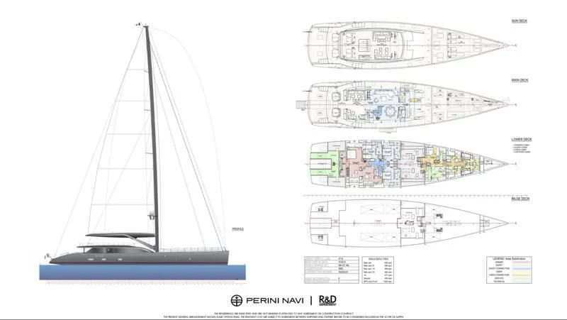 diagram aboard PERINI 47-M Yacht for Sale
