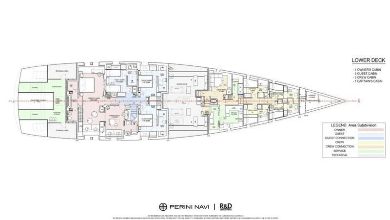 diagram aboard PERINI 47-M Yacht for Sale