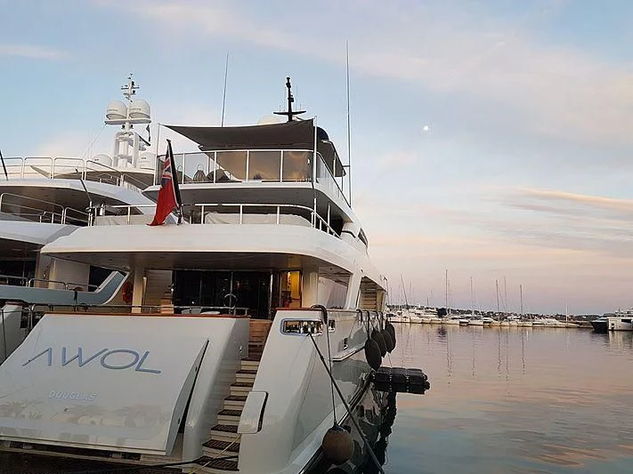 a boat on the water aboard AWAY Yacht for Charter