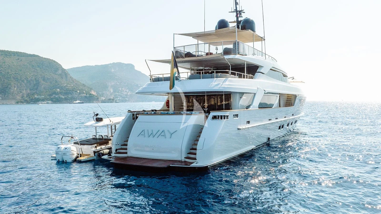 a boat on the water aboard AWAY Yacht for Charter