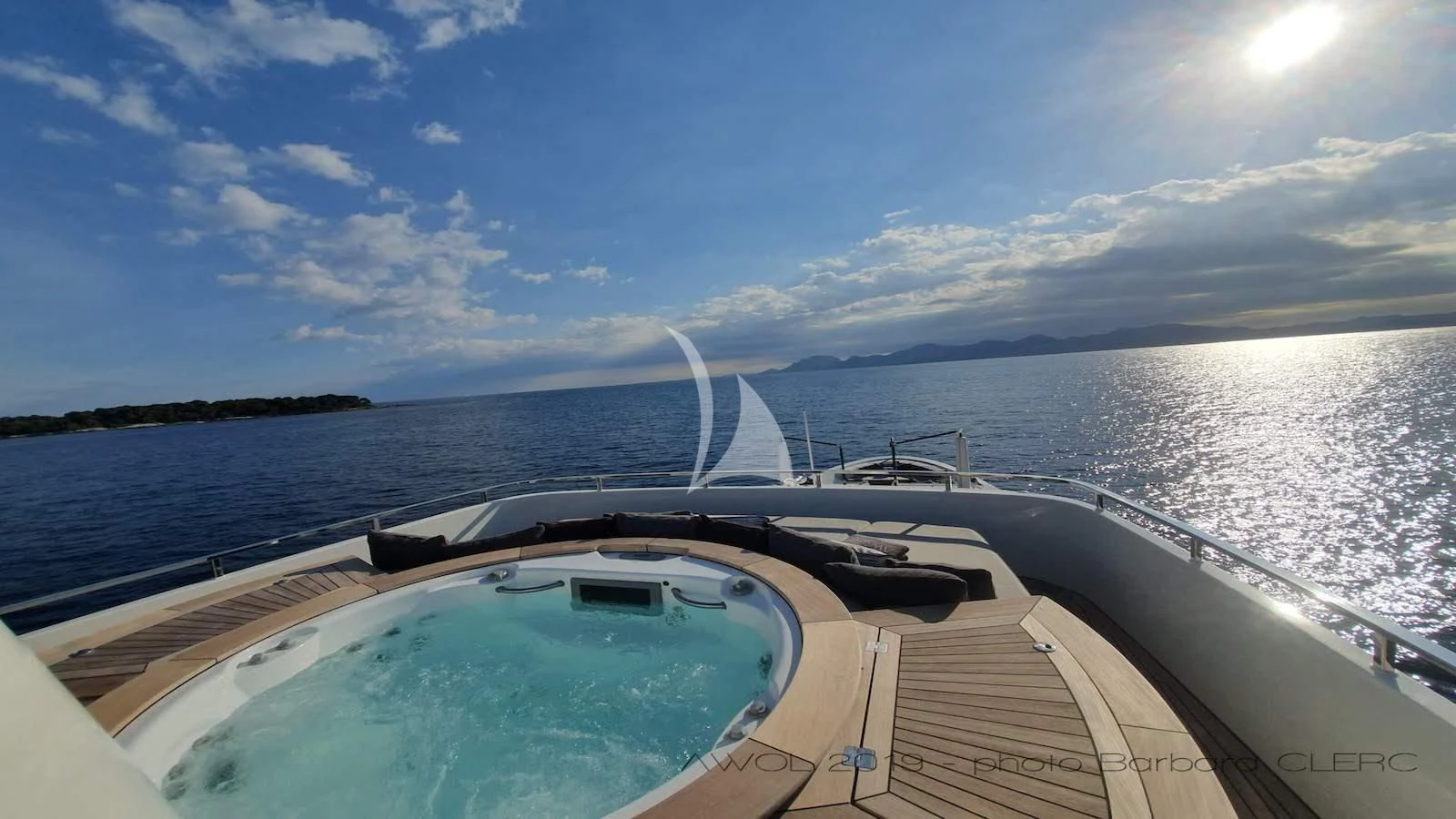 a boat on the water aboard AWAY Yacht for Charter