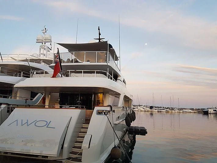 a boat on the water aboard AWAY Yacht for Charter
