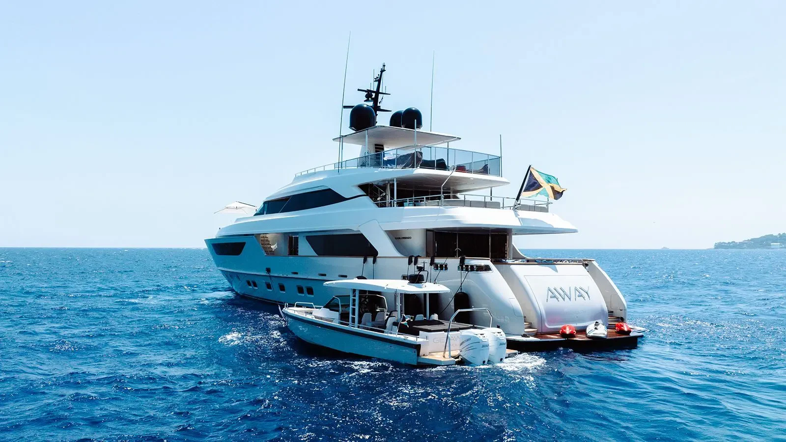 a boat in the water aboard AWAY Yacht for Charter
