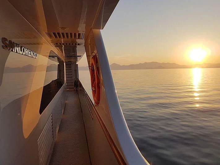 a boat on the water aboard AWAY Yacht for Charter