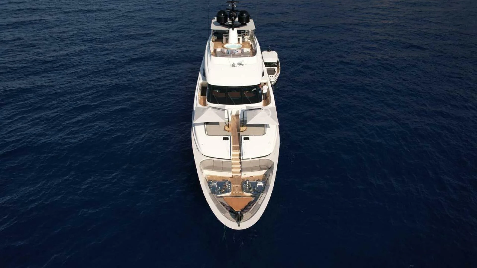 a boat in the water aboard AWAY Yacht for Charter