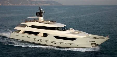 a white yacht on the water aboard AWAY Yacht for Charter