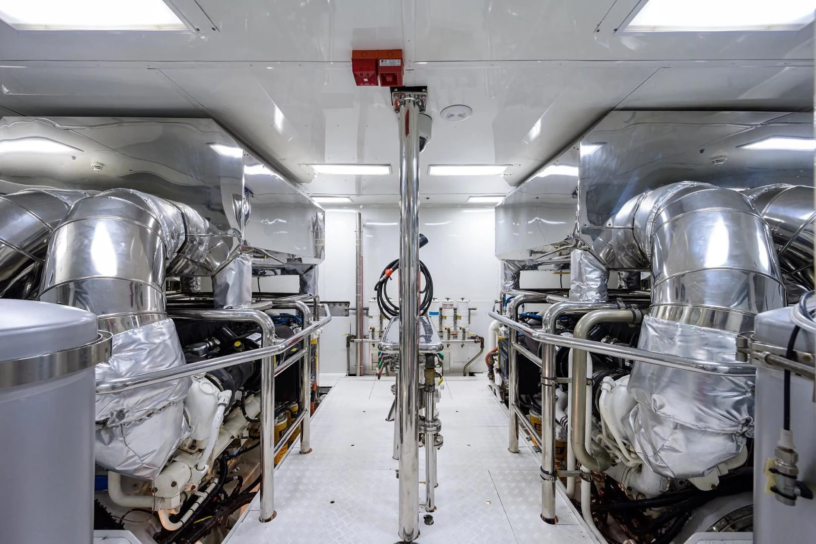 a room with several machines aboard AWAY Yacht for Charter