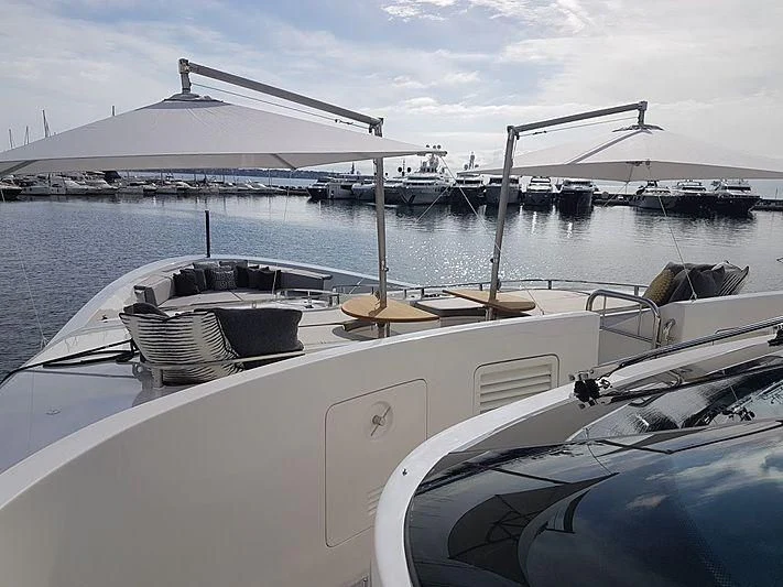 a boat on the water aboard AWAY Yacht for Charter